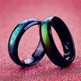 thumbnail image 4 of Ring Printed Stylish Stainless Steel Unisex Round Couple Ring for Dating, 4 of 8