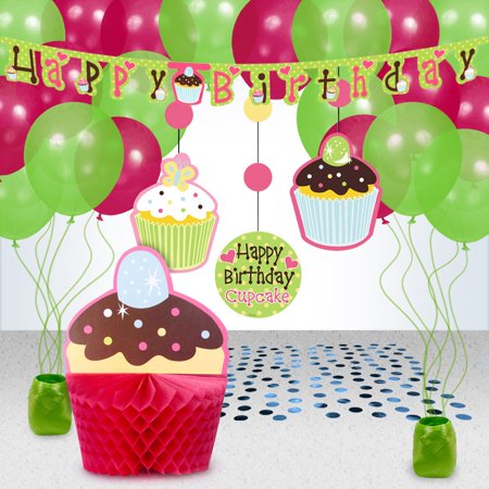  Cupcake  Birthday  Decoration Kit Party  Supplies  Walmart  com