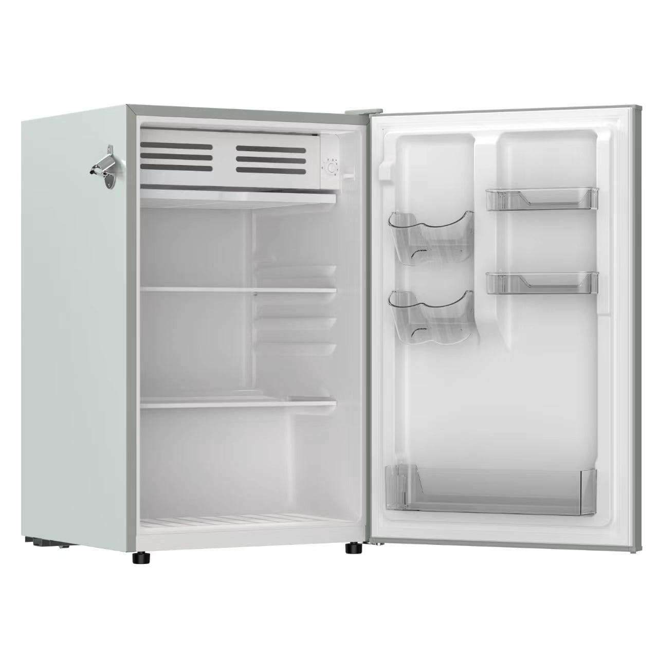 Frigidaire 4.5 Cu. ft. Compact Retro Fridge with Built-in Side Bottle Opener, Mini Fridge with Chiller Compartment, Sage