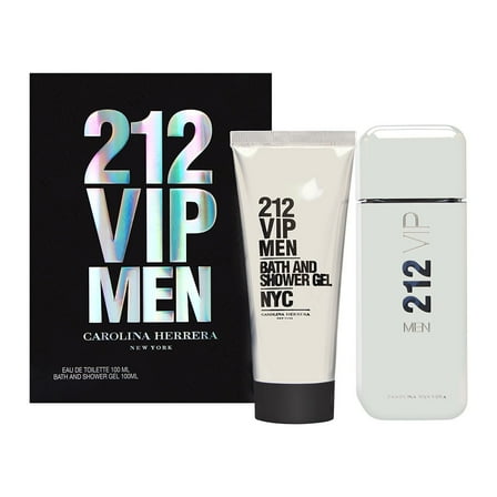 212 Vip Men 2 Piece Gift Set - 3.3 Oz Eau De Toilette Spray By Carolina Herrera