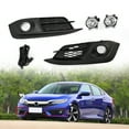 thumbnail image 2 of Fog Lights Bumper Lamps With Bulbs Assembly Pair L&R Fit For 2016 2017 2018 Honda Civic, 2 of 7