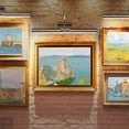 thumbnail image 5 of 23" Wireless Picture Lights, Rechargeable Battery Art Display Light with Remote Control, Dimmable/Timer Off Dartboard Light, 3 Lighting Modes Full Metal Painting Display Lights(Gold), 5 of 16