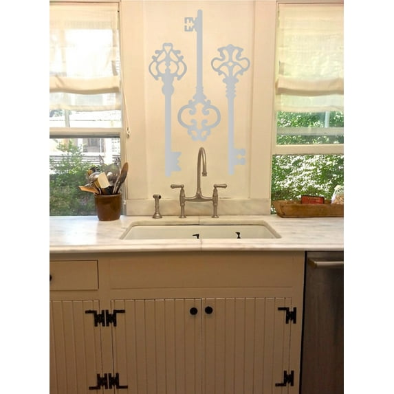 Antique Skeleton Keys Removable Home Wall Decal Stickers