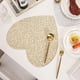 thumbnail image 3 of Tapetes de vinilo metálico de 15 pulgadas para el día de San Valentín, Festival de Navidad, almuerzo, fiesta, restaurante, decoración de mesa para el hogar, dorado, juego de 6, 3 of 5