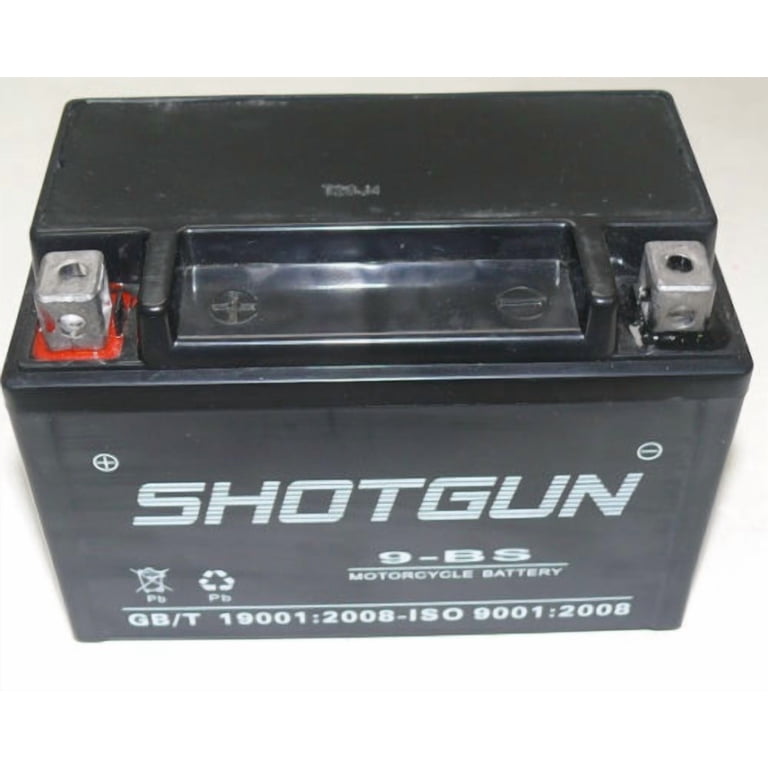 Shotgun Sealed AGM Motorcycle Battery – 12V 10Ah 175CCA – For Honda Kawasaki Suzuki ATV Yamaha