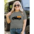 thumbnail image 5 of XCHQRTI Pumpkin Plus Size Women Tshirt Its Fall Yall Thanksgiving Short Sleeve Graphic Tees, 5 of 8