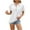 White, variant on Brglopf Womens Short Sleeve Hoodies Loose Fit Blouse Casual Drawstring V Neck Button Hoodie Summer Solid Color Basic Tops