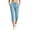 Light Blue, variant on Women's Stretchy Cropped Pants with Elastic Waist Drawstring, Active Joggers with Side Pockets, Breathable Ease Travel Bottoms for Casual Days
