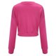 thumbnail image 5 of Gibobby Camisas Para Mujer Elegantes Sudadera de color sólido sexy para mujer Suéter de blusa de cuello redondo con parte superior corta y delgada（Rojo， S), 5 of 5