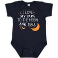 thumbnail image 3 of Inktastic I Love My Papa to the Moon and Back Boys or Girls Baby Bodysuit, 3 of 5