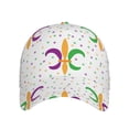 thumbnail image 2 of Balery Baseball Cap Adjustable Size for Running Workouts and Outdoor Activities All Seasons Dad Hat(Mardi Gras Carnival1), 2 of 8
