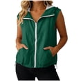 thumbnail image 2 of Husipze Women's Lightweight Softshell Vest Mesh Lined Full Zip Sleeveless Jacket for Running Hiking Travel Golf Breathable Outer Vest Army Green XL, 2 of 9