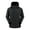 Black, variant on WREESH Fashion Winter Jacket Men Solid Color Outdoors Mountaineering Wearproof Warm Zipper Multi-Pocket Coat Long Sleeve Jacket Black