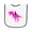 White and Navy, variant on Inktastic Princess Riding Her T-rex Baby Terry Cloth Bib
