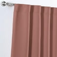 thumbnail image 5 of Vianney Catania Deep Rose Short Blackout Curtains - Single Panel 52x63 Inches - 90% Light Blocking Fabric for Privacy Solution and Energy Efficiency - Stylish Window Treatment for Home Decor, 5 of 6
