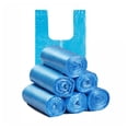 thumbnail image 1 of Bolsa de basura gruesa desechable con asa de amarre para trabajo pesado Eccomum Azul, 1 of 7