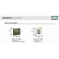thumbnail image 3 of Emtek Hardware Deadbolt, Single Cylinder, Square, Solid Brass, Modern Style, C-Keyway, Model: 8469, Color: Satin Brass (US4), 3 of 7
