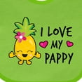 thumbnail image 4 of Inktastic I Love My Pappy with Pineapple Girls Baby Bib, 4 of 4