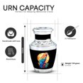 thumbnail image 3 of Yatskia Moonlight Colorful Parrot Funeral Urns for Human Ashes Adult Man, Memorial Urn for Adult Ash, Small Memorial Keepsake Urn for Ashes for Women, (Tasty 10 Inch and 3 Inch), 3 of 8