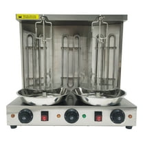 INTBUYING Vertical Electric Turkey Kebab Barbecue Spinning Doner Griller Temperature Range 50-300℃