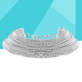 thumbnail image 2 of Gargantilla de lujo con diamantes de imitación, collar llamativo de cristal, gargantilla multicapa, accesorios de joyería de moda (plateado), 2 of 7