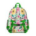 thumbnail image 3 of Durable floral student backpack, spacious and lightweight, water-resistant, multiple pockets, great for school or birthday gifts., 3 of 6