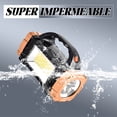 thumbnail image 3 of HIBIBUD Flashlights High Lumens,Front and Rear Dual Lights Rechargeable Flashlights,Seven Light Sources Flashlights for Home,Gold2, 3 of 7