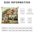 thumbnail image 5 of QZHH Easter Lumbar Pillow Cover Spring Farmhouse Bunny Truck Carrots Rabbit Decor Spring Outdoor Decorative Throw Cushion Case for Sofa Couch Home Bed, 5 of 5