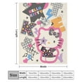 Custom HelloKitty Kawaii Blanket for Kids & Adults, UltraSoft Flannel