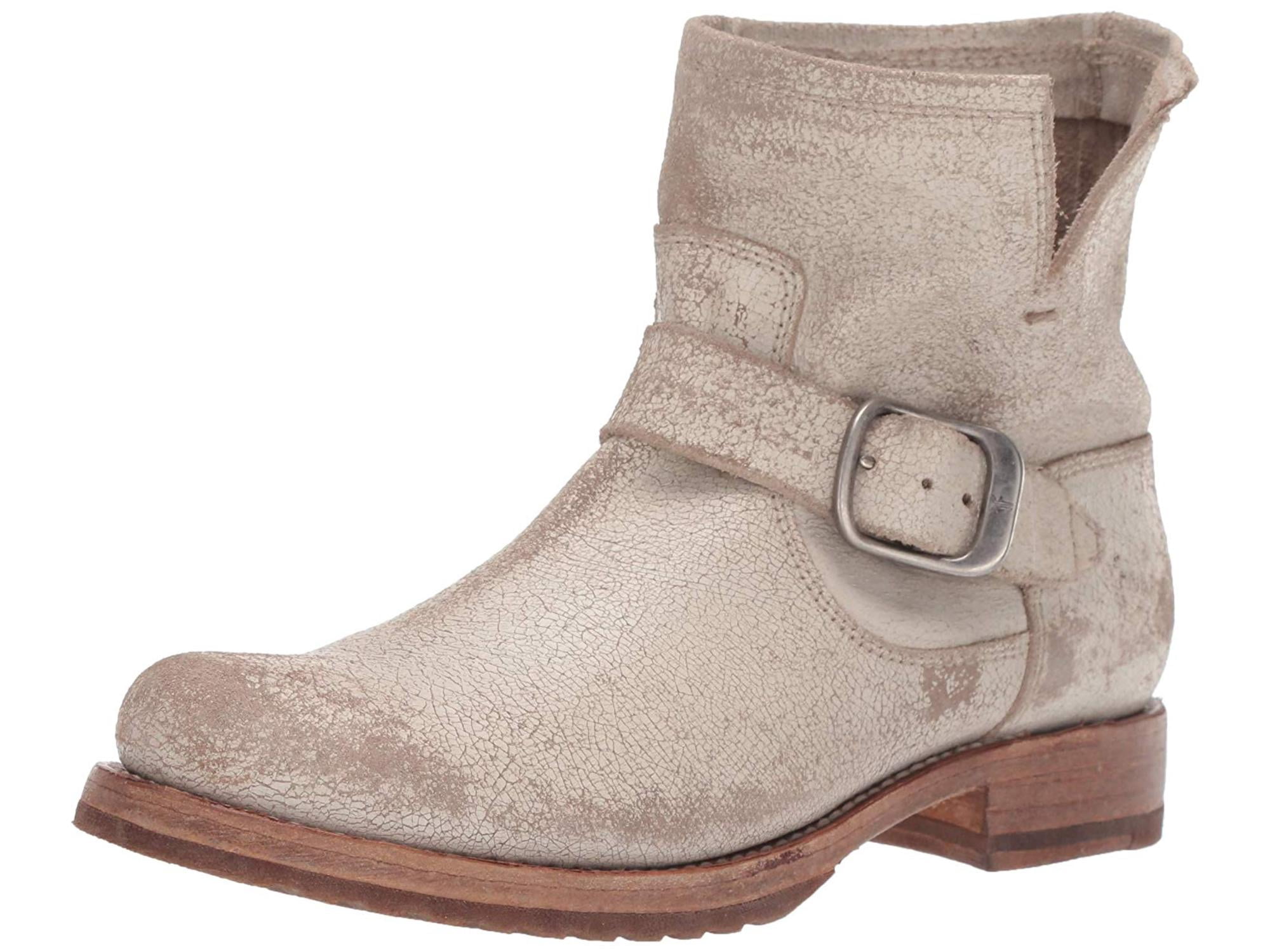frye white ankle boots