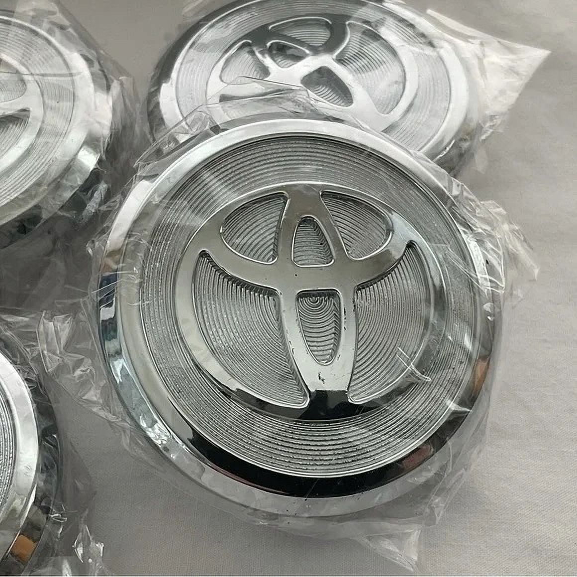 SET OF 4 TOYOTA WHEEL RIMS CENTER CAPS SILVER/CHROME Line Frosted LOGO 62MM CAMRY HIGHLANDER SIENNA RAV4 AVALON VENZA PRIUS C V CHR