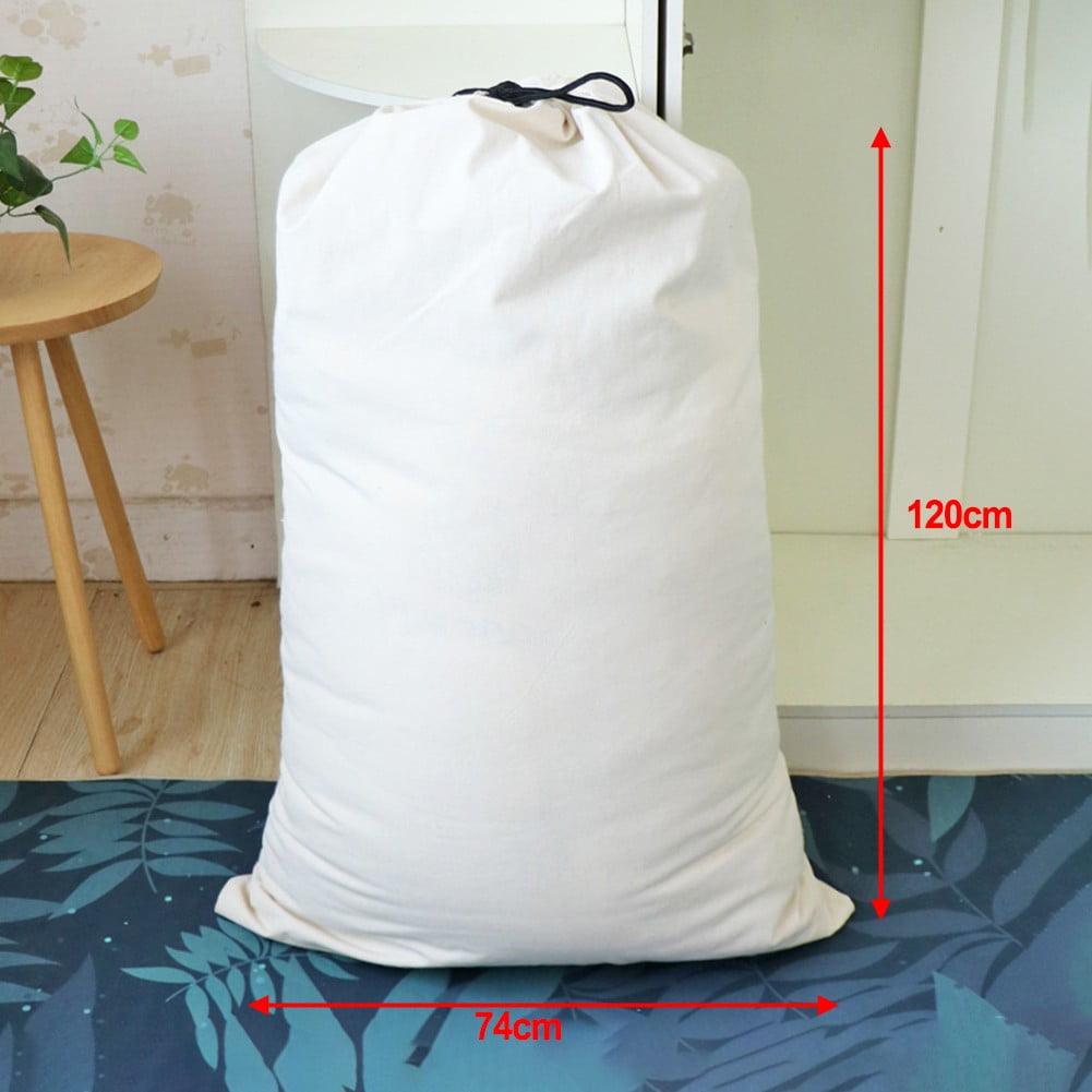 GLFILL Green Canvas Drawstring Laundry Bag HeavyDuty Moving Bag Toys