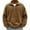 Coffee, variant on 1/4 Zip Pullover Mens Stand Collar Fleece Sweater Solid Color Plush Winter Tops Long Sleeve Fall Clothes for Men (L, Coffee)