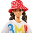 thumbnail image 3 of Barbie BMR1959 Poseable Doll in Mesh T-Shirt, Plaid Joggers and Bucket Hat, 3 of 6