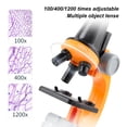 thumbnail image 4 of Yeacher High Definition 100/400/1200 Times Adjustable Microscope Toys Kit with LEDs Fill Light Biological Science Experiment Equipment Machine Tool for 2 * AA Cell Powered Operated Children Kids Edu, 4 of 7