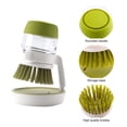 thumbnail image 3 of Cepillo para fregar cocina, fregador de platos con dispensador de jabón (verde), 3 of 6