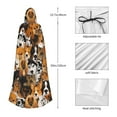 thumbnail image 4 of Kdxio Dogs Different Breeds Print Hooded Cloak Unisex Cloak with Hood Halloween Christmas Cape Cosplay Costume, 4 of 6