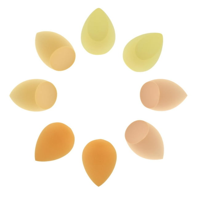 de esponja de maquillaje base correctora líquida polvo cosméticos soplo seco y húmedo uso libre de látex - Queso Mango Macarena esponja de maquillaje