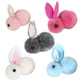 thumbnail image 6 of 5 Pcs Rabbit Doll Comfortable Touch High Simulation Plush Lovely Easter Bunny Toy Craft for Home, 6 of 7