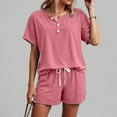 thumbnail image 2 of UAYOTSE Short Sets for Women Summer Sweat Suit for Women 2 Piece Set Short Sets Summer Leisure Suit Loose Tracksuit,Sizes XL, 2 of 5