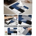 thumbnail image 6 of Blue Gray Dish Drying Mat 16x18 inch Abstract Color Block Geometric Modern Super Absorbent Microfiber Dish Drying Pad for Kitchen Countertops Sink Dish Drainer Racks Coffee Bar Mats 1 Pack, 6 of 8