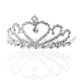 thumbnail image 2 of KAKOWELY Corona/Tiara/Diadema nupcial con cristales brillantes y peine (plateada), 2 of 4
