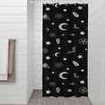 thumbnail image 2 of Black Halloween Occult Patterns Shower Curtain 36"x72" ,Bathroom Decorative Shower Curtains Set with 12 Hooks,Modern Waterproof Washable Shower Curtain, 2 of 6