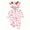 Pink, variant on Cute Milk Cow Pattern Baby Hooded Romper, Soft Long Sleeve One-Piece Jumpsuit for Newborn Infant