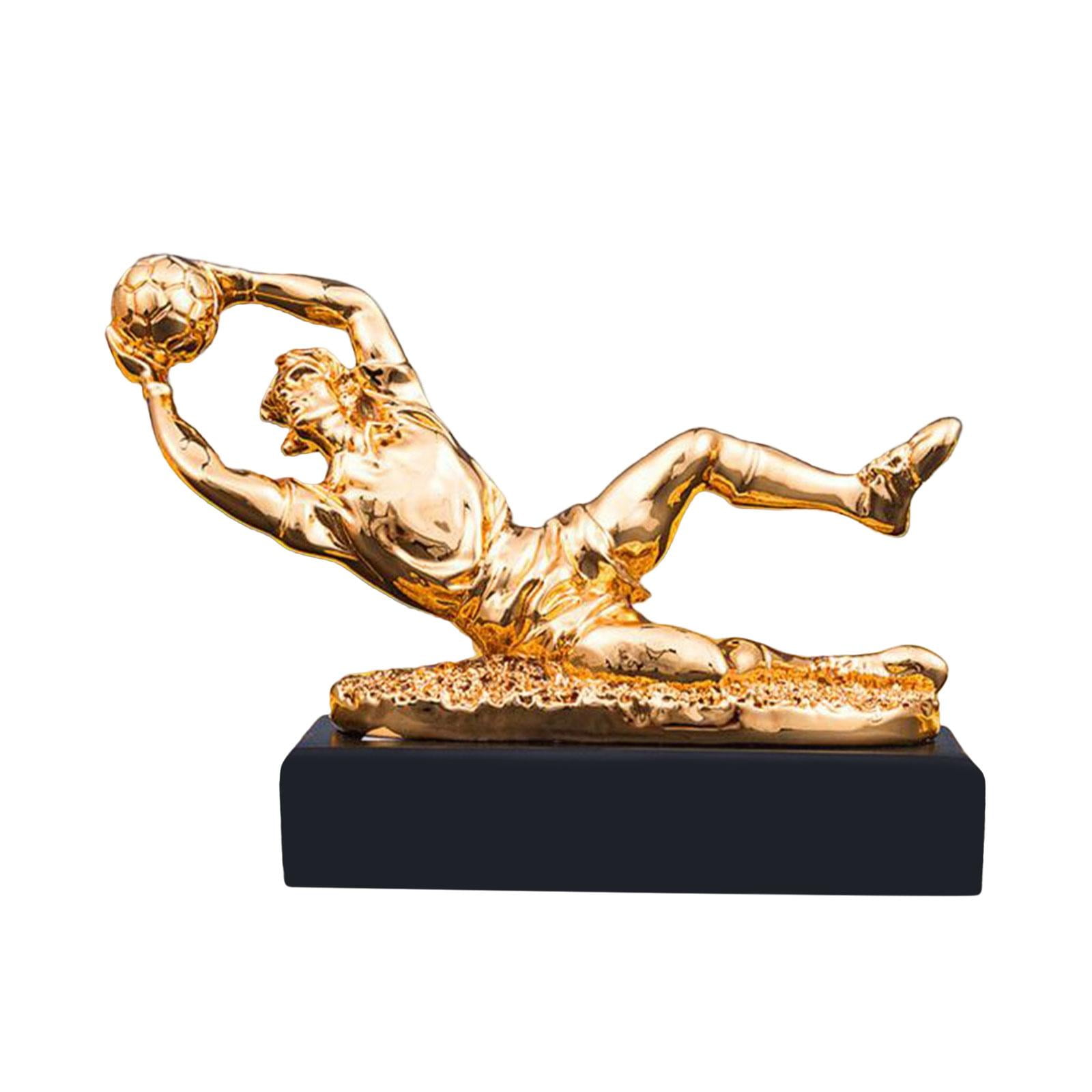 Goalkeeper Trophy Ornament Goalie Figurine Statue Soccer Trophy for