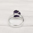 thumbnail image 6 of Natural Amethyst Ring, Rough Amethyst Gemstone Ring, Feb Birthstone, Wire Band, 925 Sterling Silver, Womens Ring, Christmas, Thanksgiving, Handmade, Statement Jewelry, Rough Gemstone Jewelry, 6 of 6