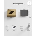 thumbnail image 6 of ZUMIMALL 5W Solar Panel for Security Cameras, IP66 Weatherproof, 360° Adjustable Bracket, 10ft Cable, Micro USB & Type-C Port,White, 6 of 8