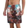 thumbnail image 2 of Balery fairy-tale-world-with-delicious-candy Traje de Baño Estilo Hawaiano para Hombre, Shorts de Secado Rápido con Bolsillos-X-Large, 2 of 6