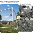 thumbnail image 5 of Mersco 8x6 FT Soccer Goal for Backyard, Heavy-Duty Metal Soccer Net, with Shooting Ring, Stakes & Cones, Soccer Training Equipment Set, Soccer Goal for Kids and Adults, 5 of 11