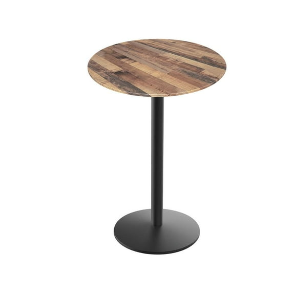 Holland Bar Stool 36" Tall OD214 Indoor/Outdoor All-Season Table with 32" Diameter Rustic Top